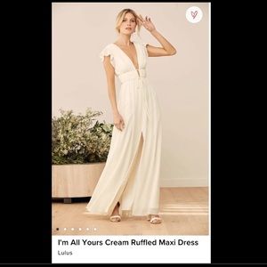 Lulus maxi white dress